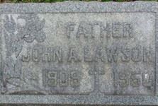 John Arthur Lawson headstone