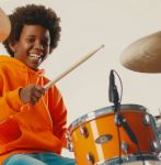 Kid Playing Drums